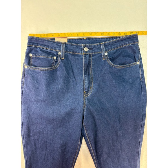 Levis 725 High Rise Bootcut Jeans Dark Wash Blue Denim 33x30 NWT 18759-2860 - Picture 9 of 11